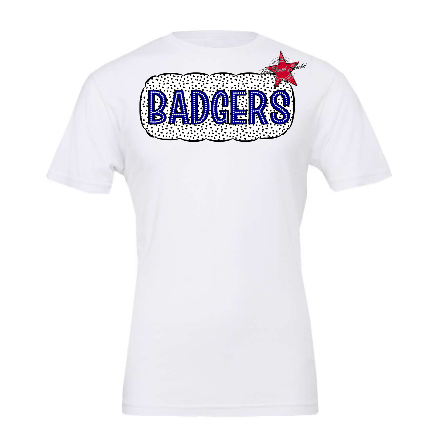 Badgers Dot Marquee Design-Blue