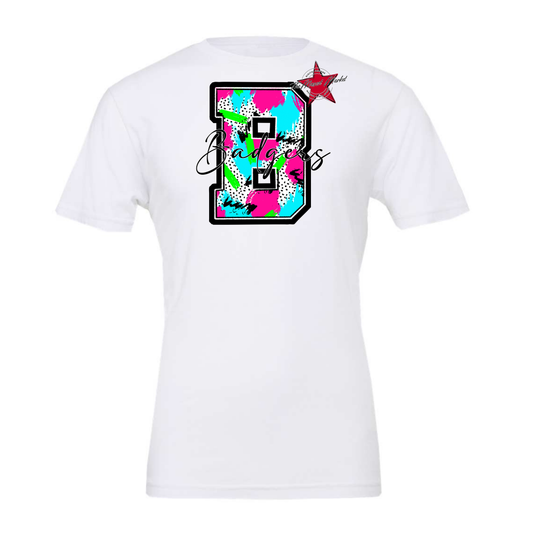 Badgers Alpha Paint Splat Design-Neon