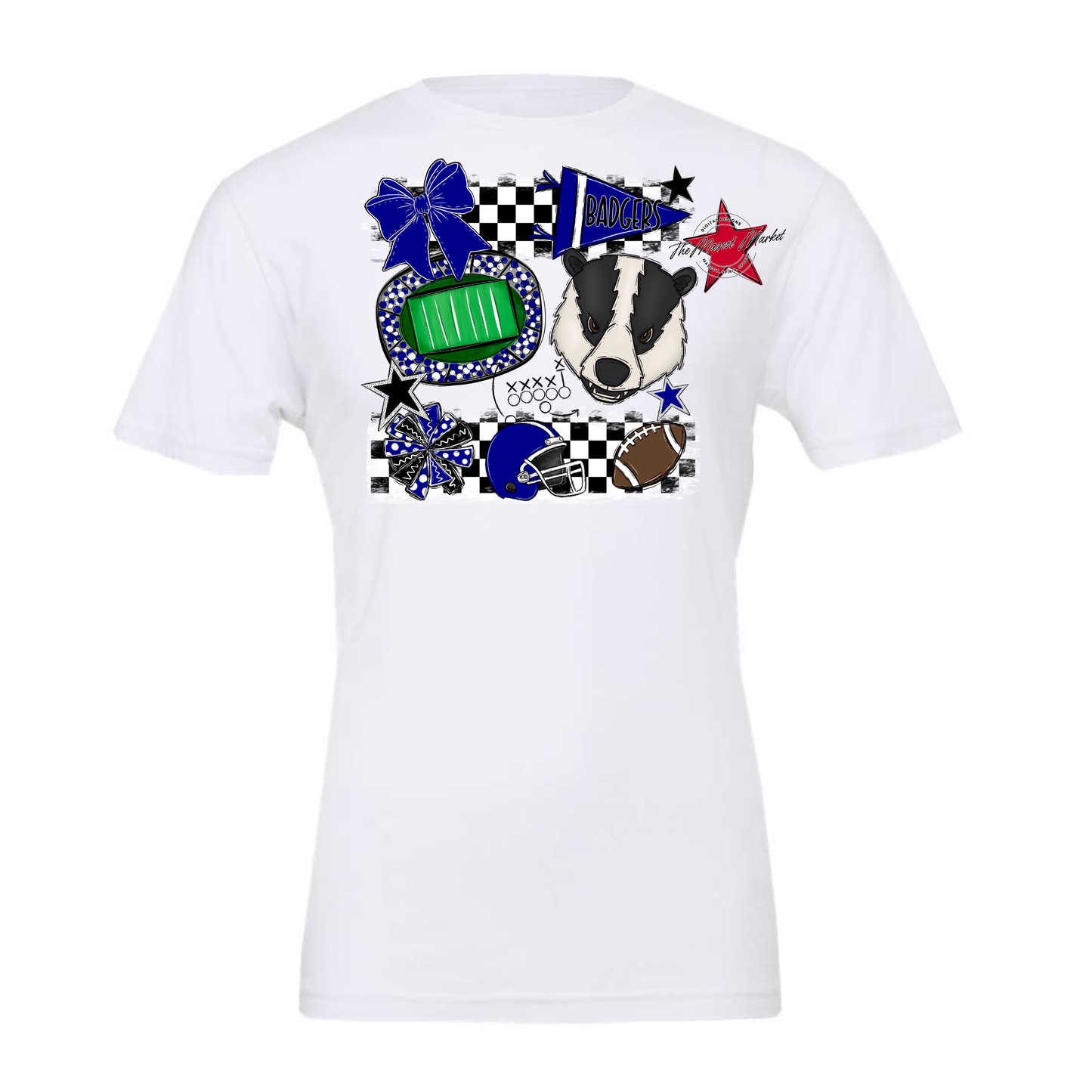 Badgers Mascot Spirit Design-Blue