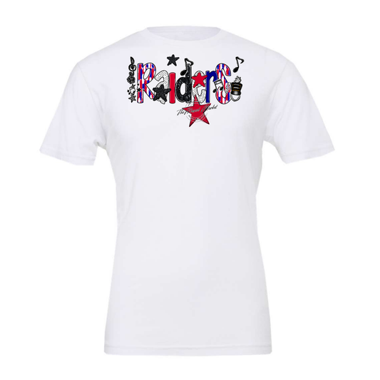Raiders Band Scrape-Blue-Red