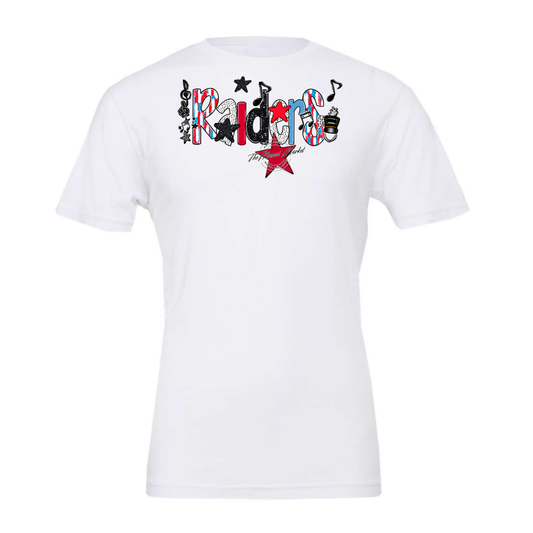 Raiders Band Scrape-Carolina Blue-Red