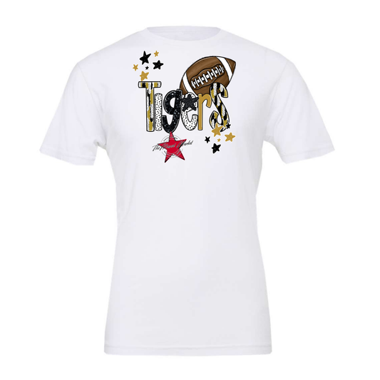 Tigers Football Scrape-Gold