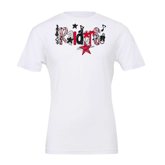 Raiders Band Scrape-Red