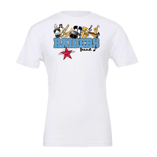 Raiders Varsity Band Design-Carolina Blue