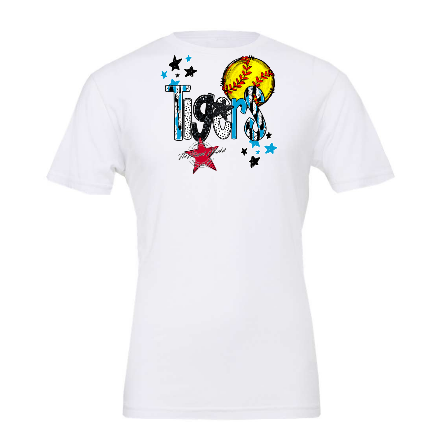 Tigers Softball Scrape-Carolina Blue