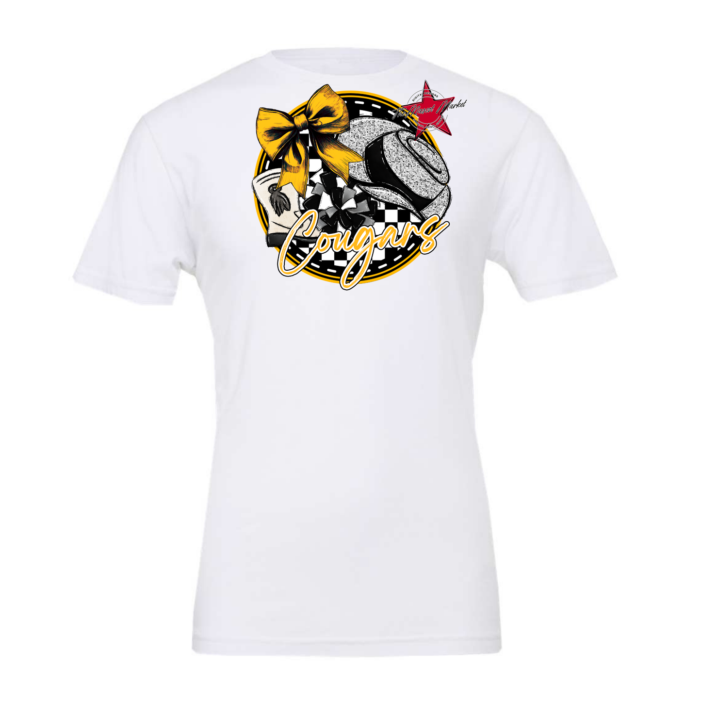 Cougars Circle Drillteam Design-Yellow