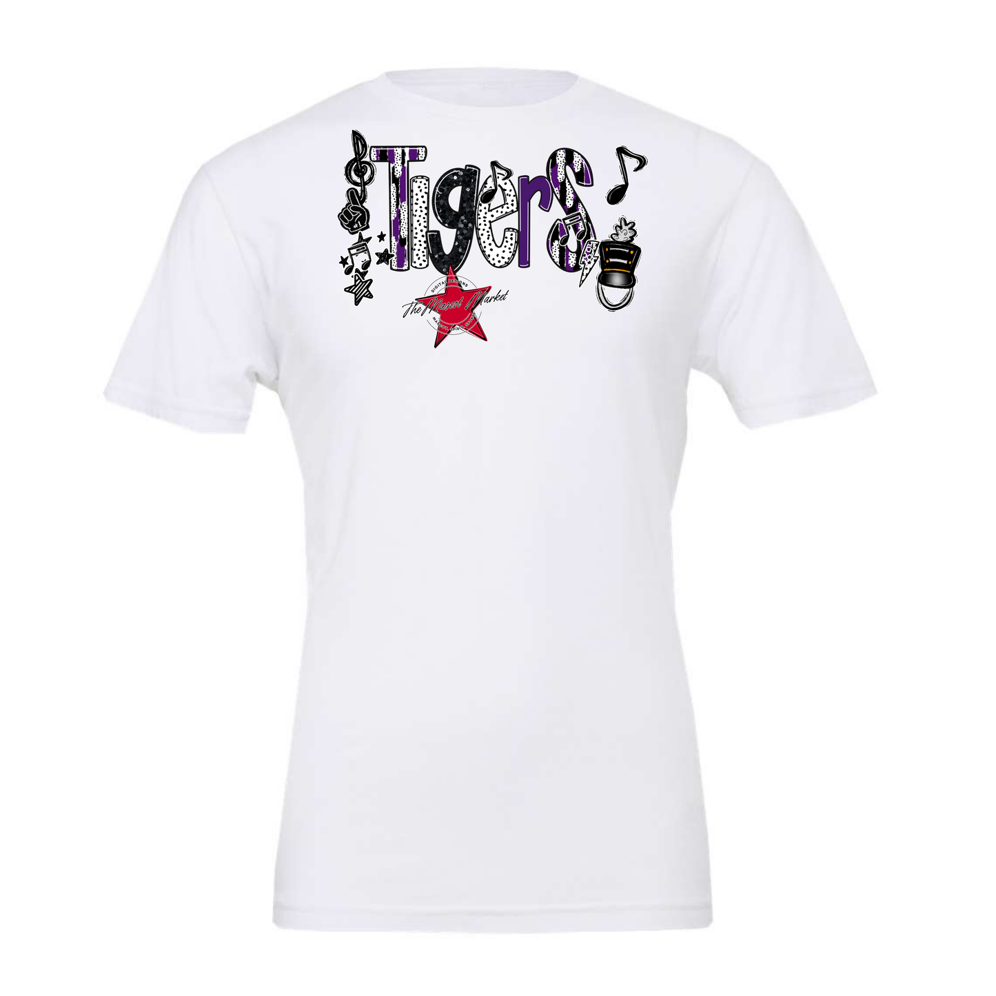 Tigers Band Scrape-Purple