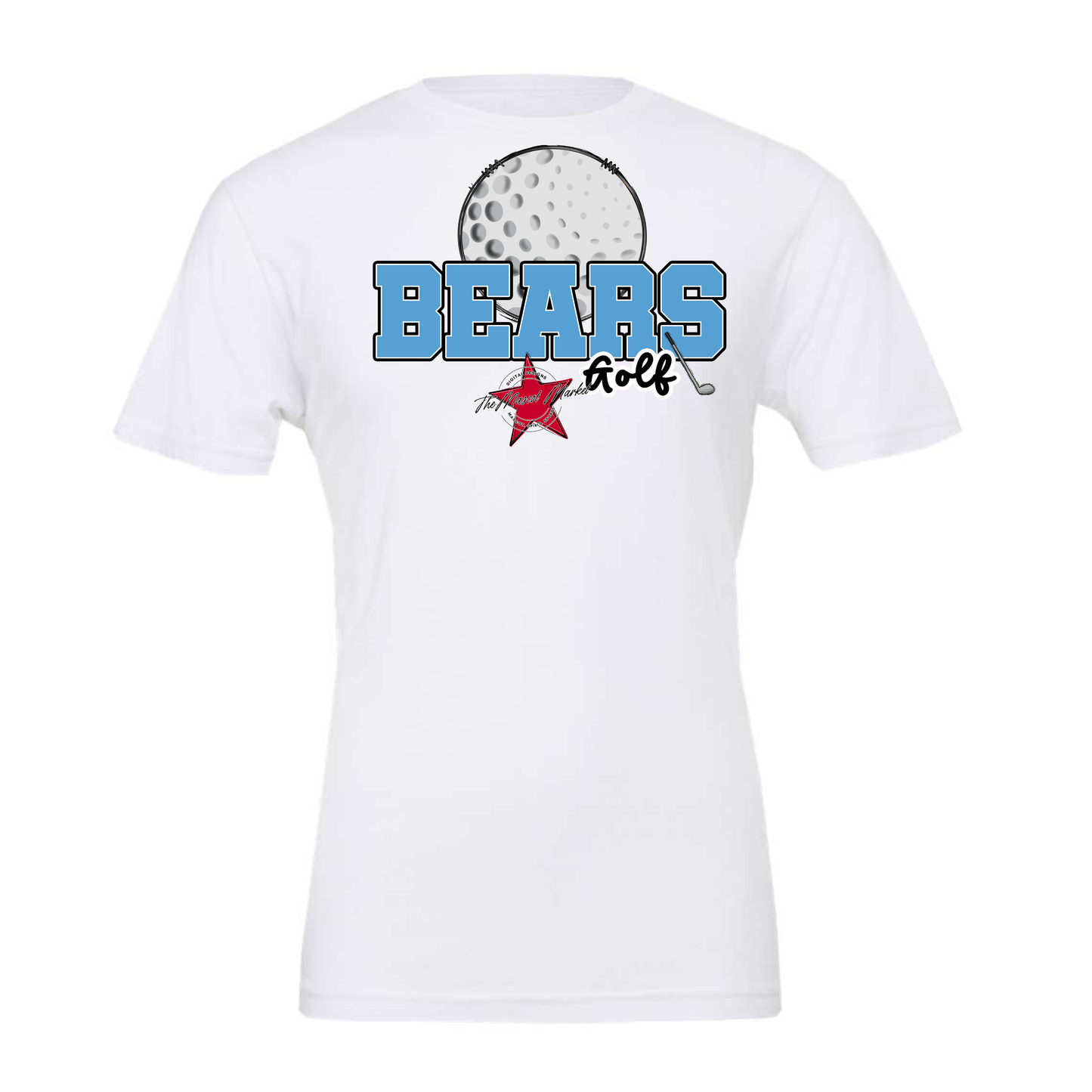Bears Varsity Golf Design-Carolina Blue