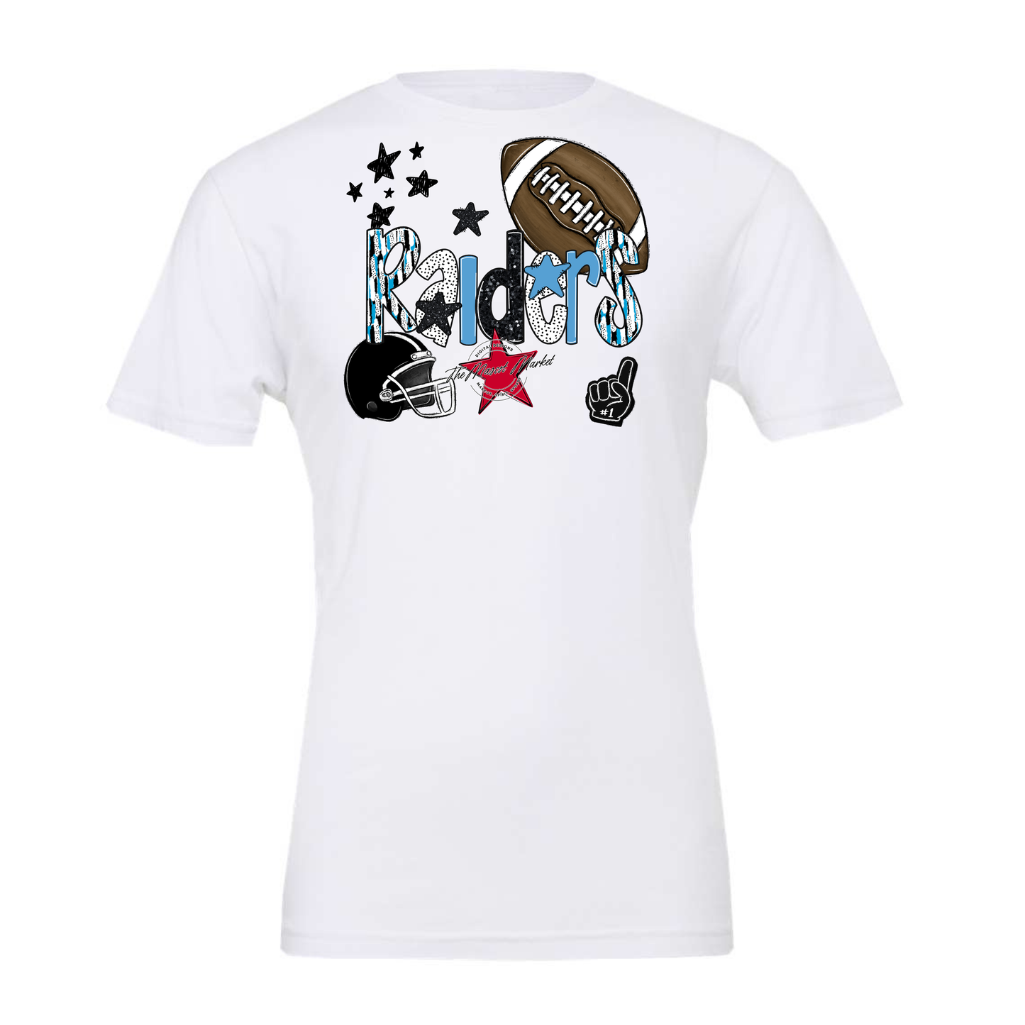 Raiders Football Scrape-Carolina Blue