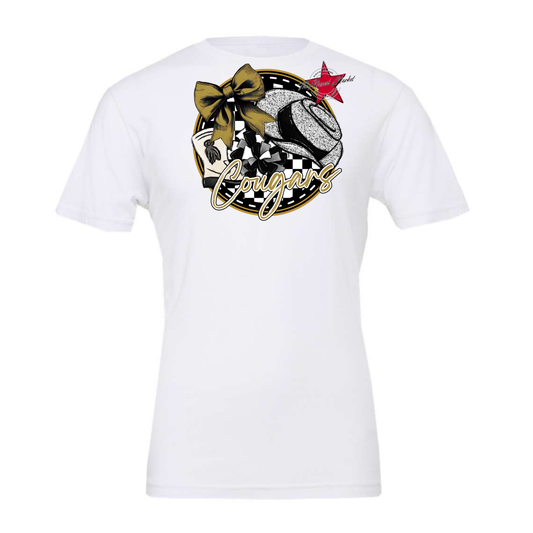 Cougars Circle Drillteam Design-Gold