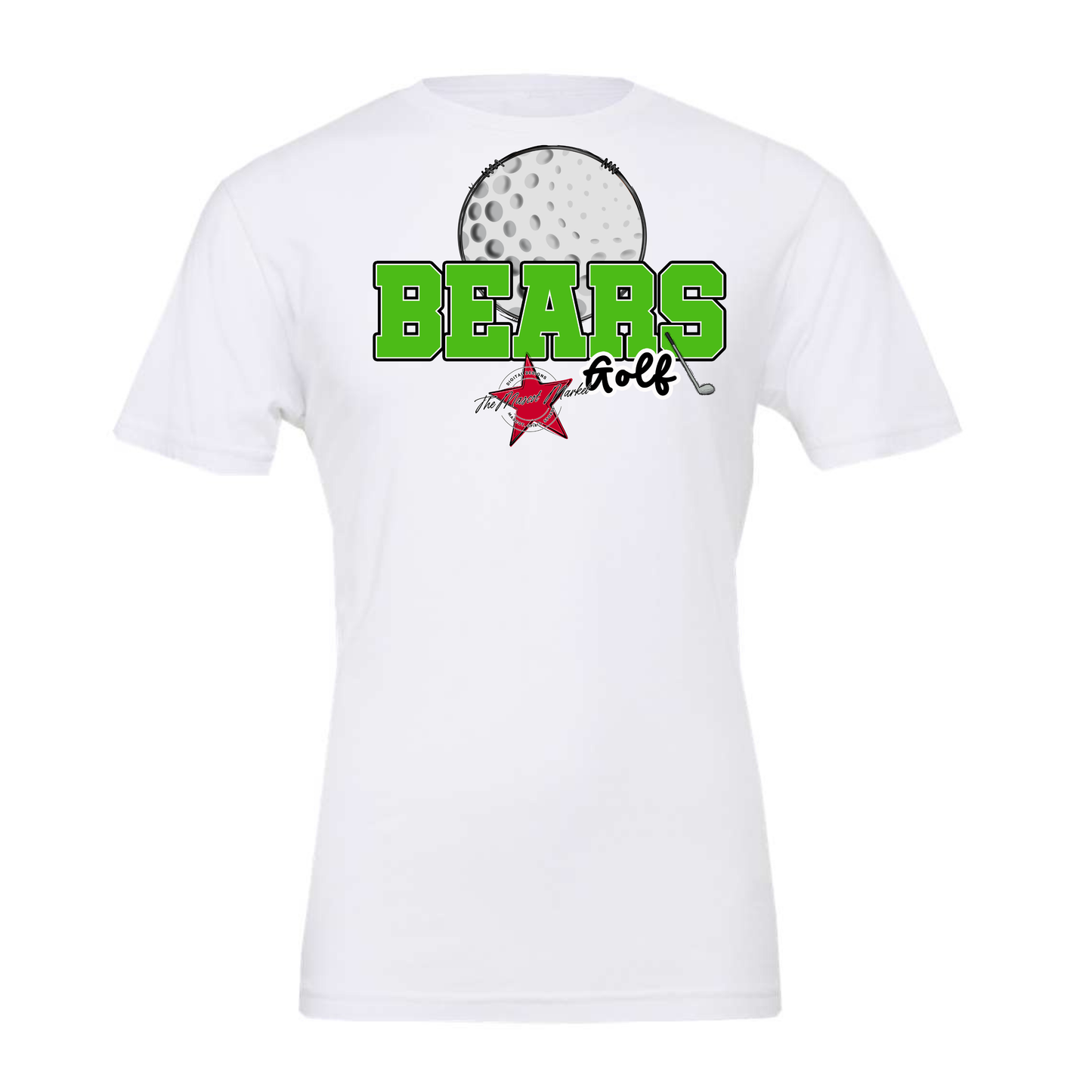 Bears Varsity Golf Design-Bright Green