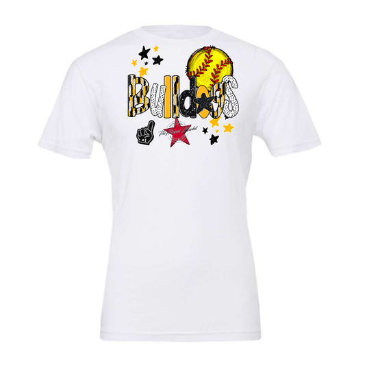 Bulldogs Softball Scrape-Yellow