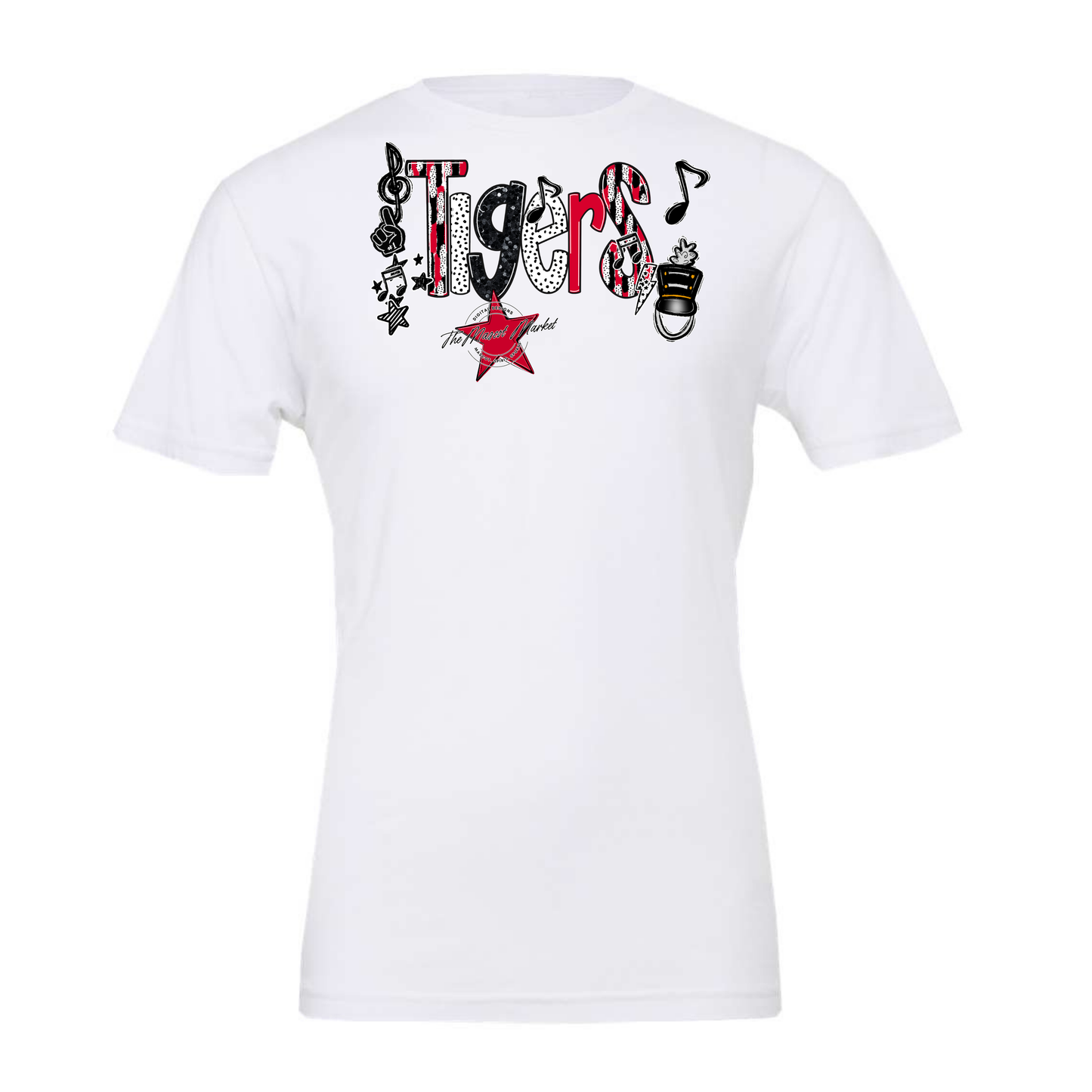 Tigers Band Scrape-Red