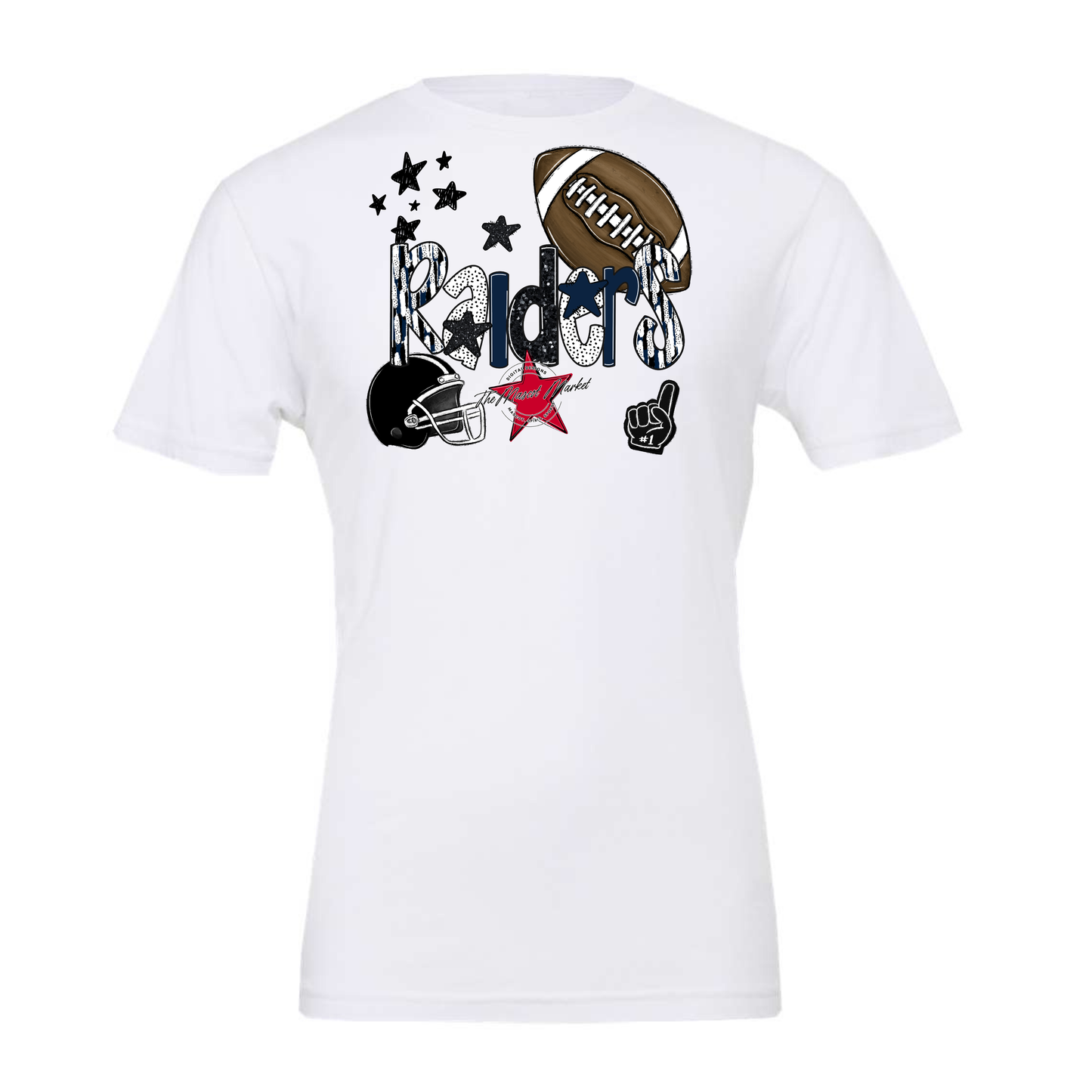 Raiders Football Scrape-Navy