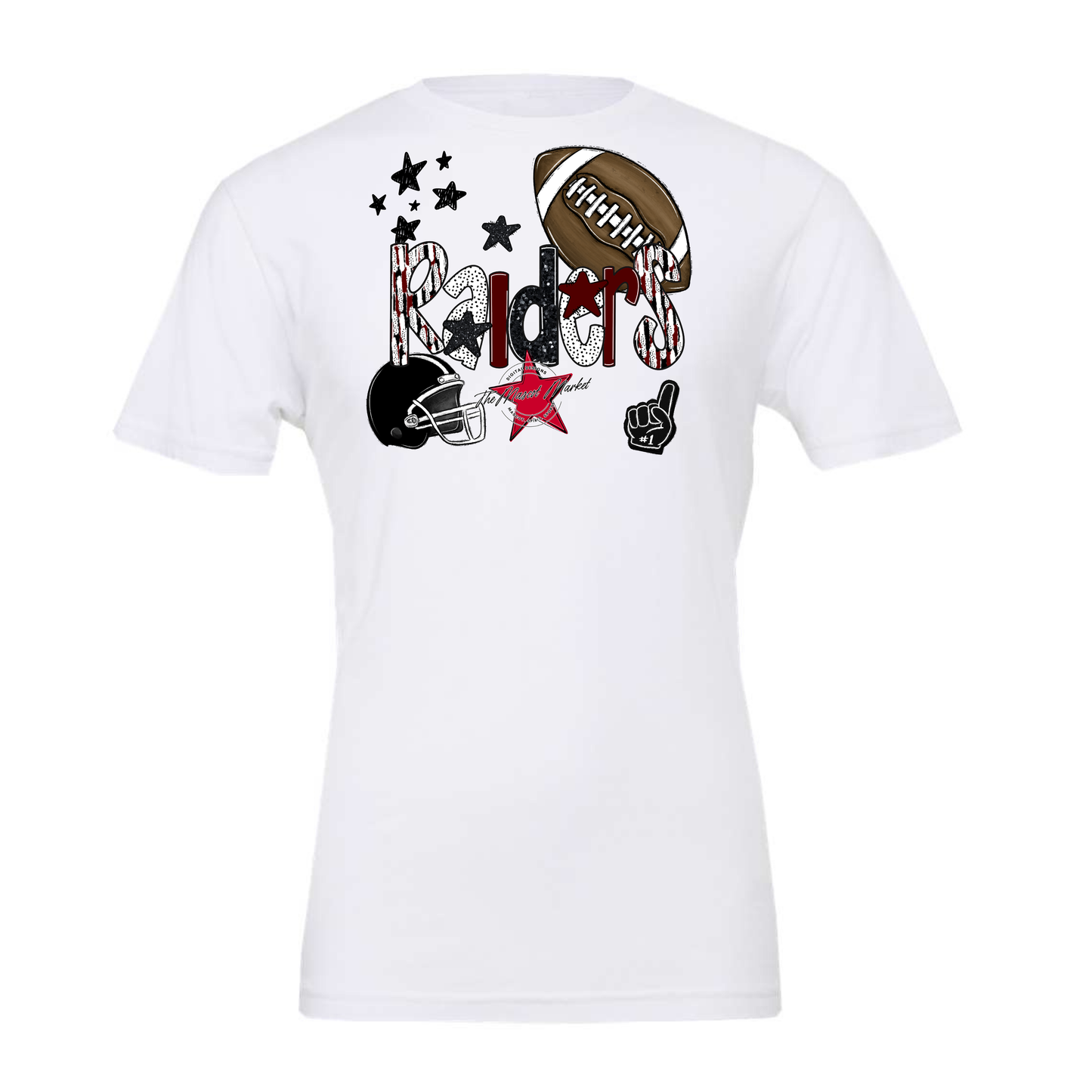 Raiders Football Scrape-Maroon