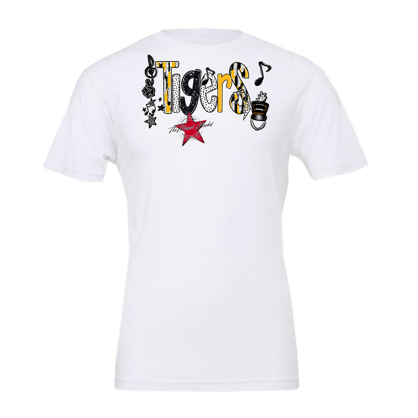 Tigers Band Scrape-Yellow