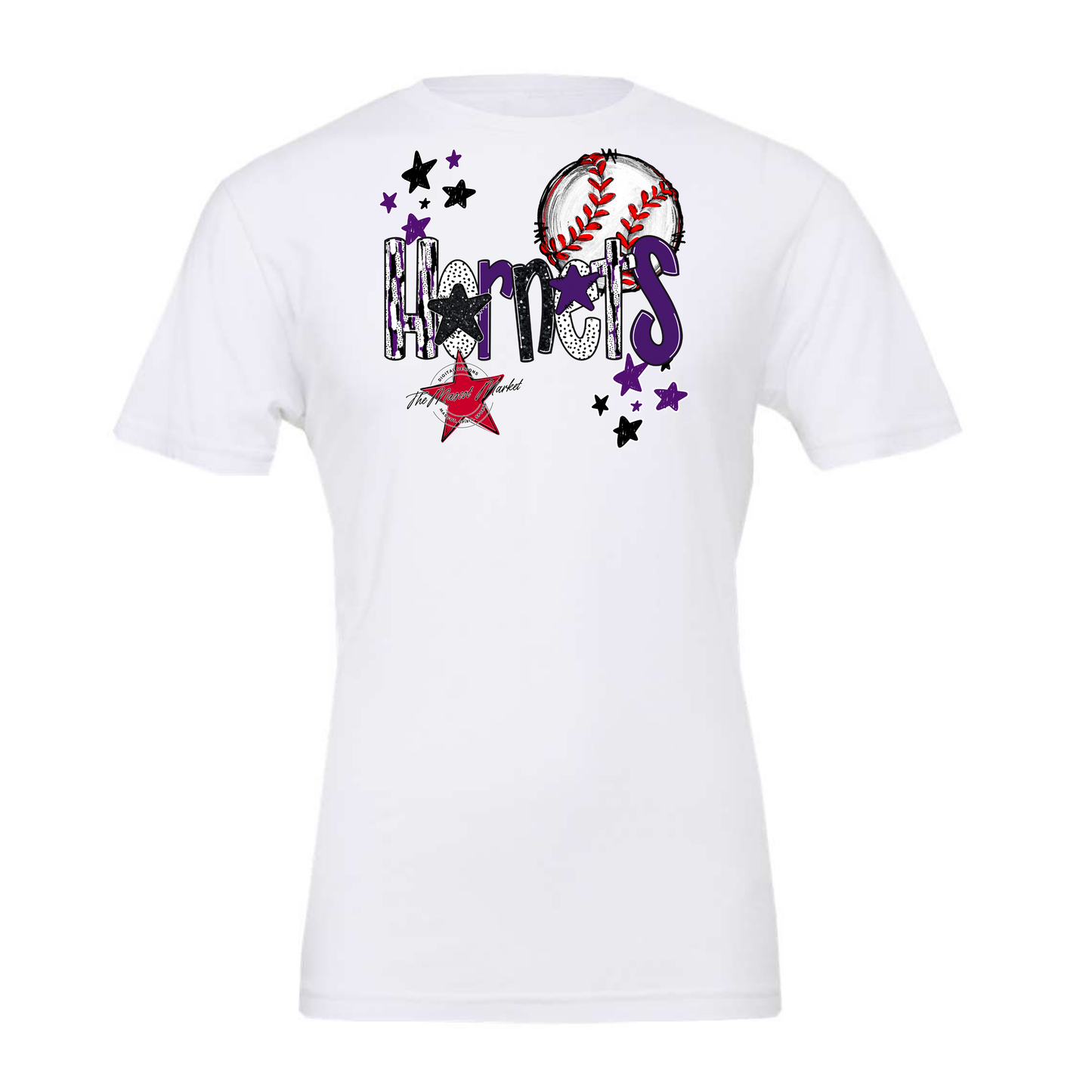 Hornets Baseball Scrape-Purple