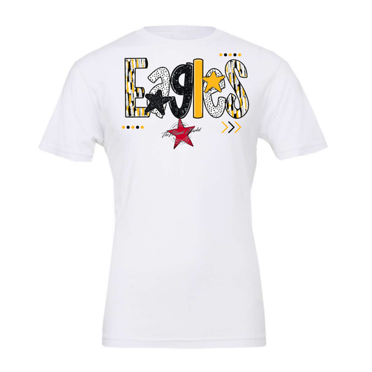 Eagles Brushstroke Alpha Design-Yellow