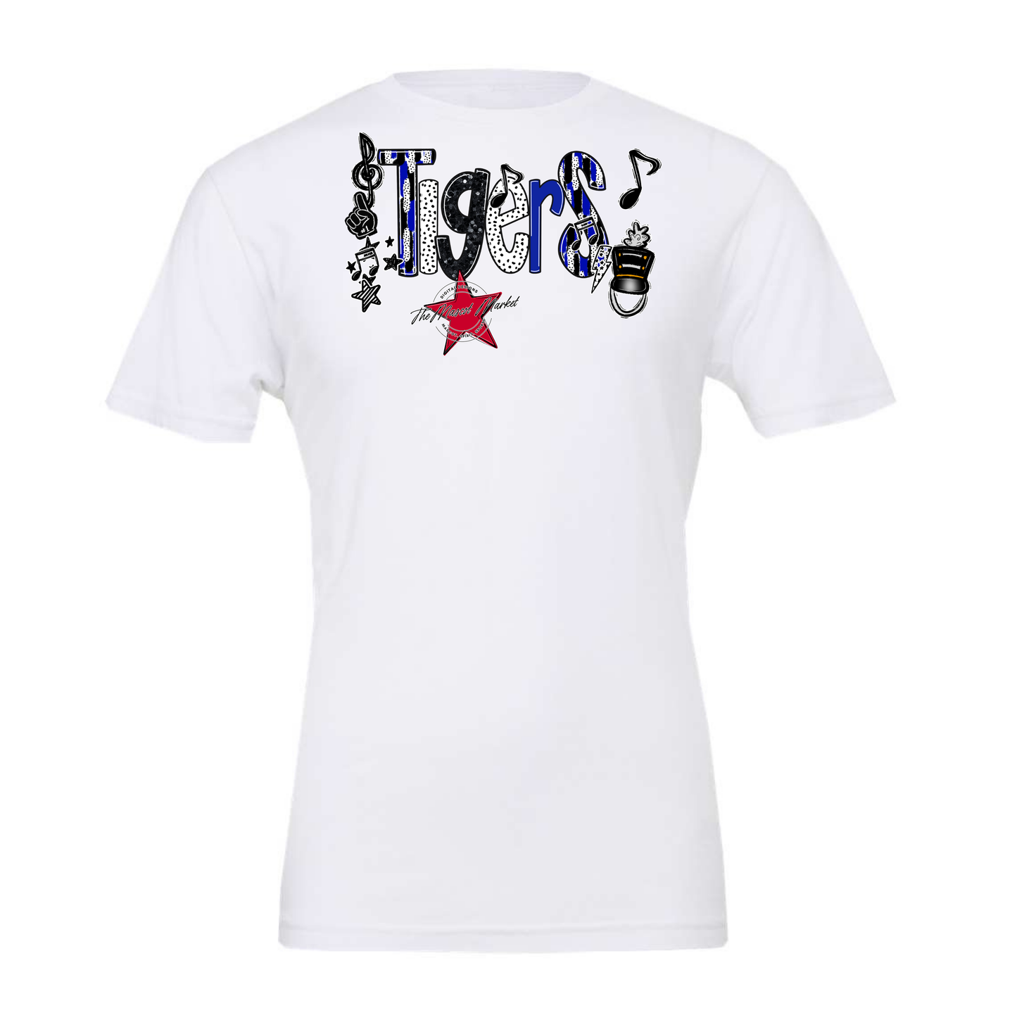 Tigers Band Scrape-Royal Blue