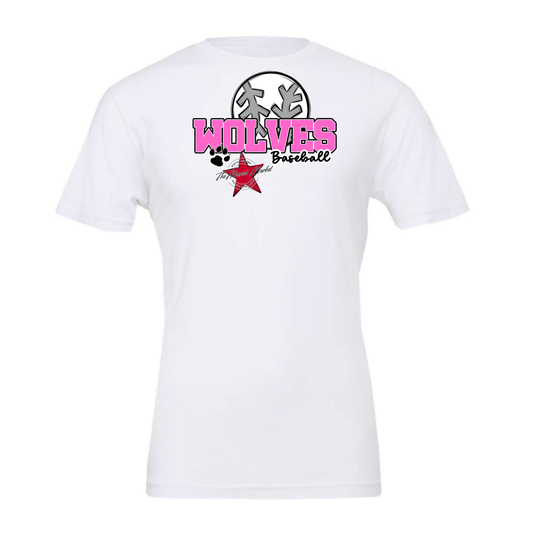 Wolves Varsity Baseball-Baby Pink