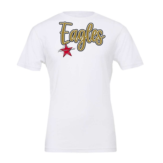 Eagles Faux Chenille Patch-Navy-Gold