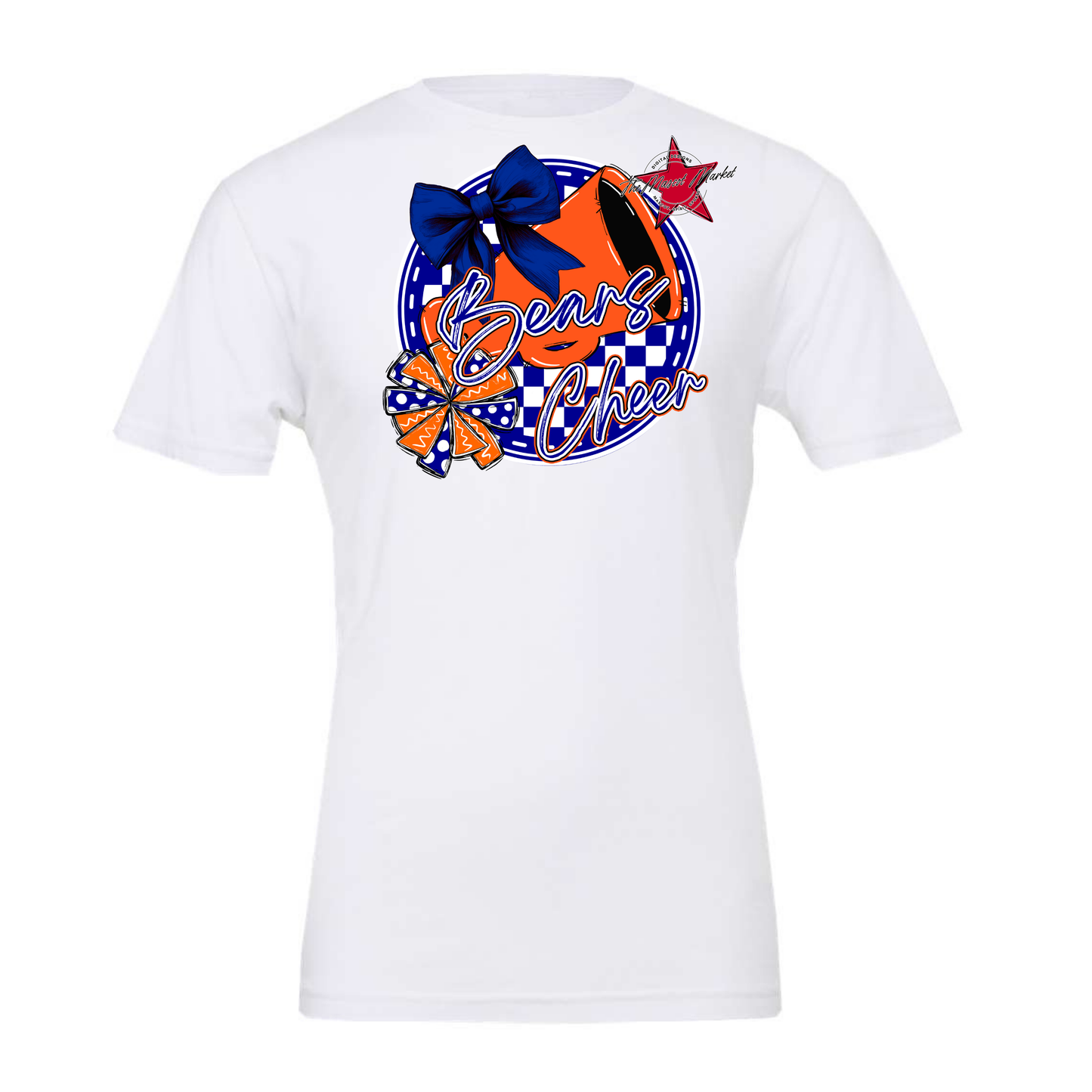 Bears Circle Cheer Design-Blue-Orange