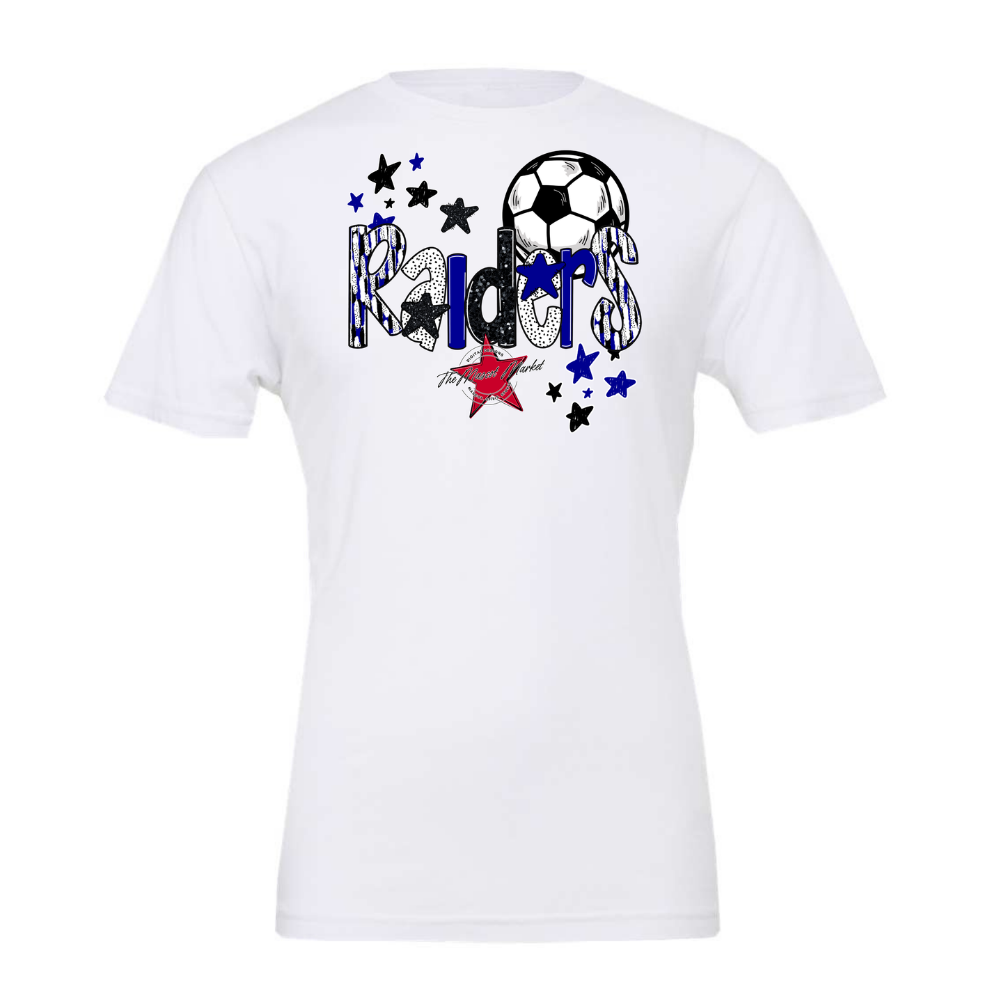 Raiders Soccer Scrape-Blue