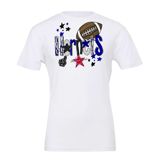 Hornets Football Scrape-Blue