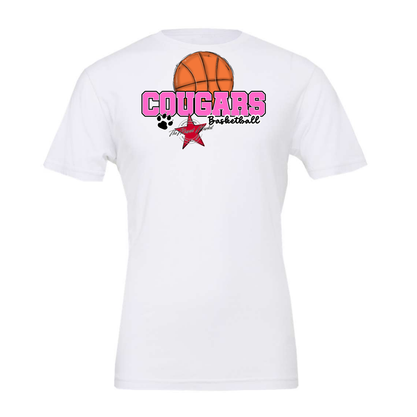 Cougars Varsity Basketball-Baby Pink