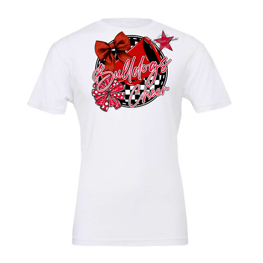 Bulldogs Circle Cheer Design-Red