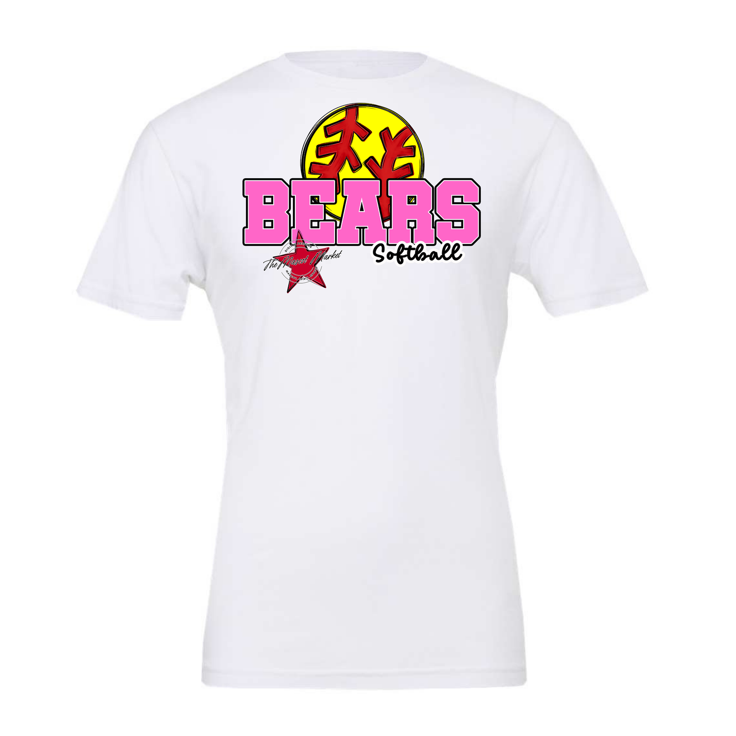 Bears Varsity Softball Design-Baby Pink