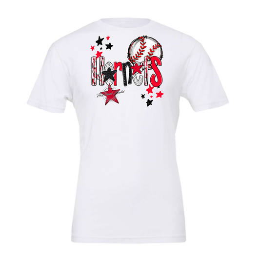 Hornets Baseball Scrape-Red