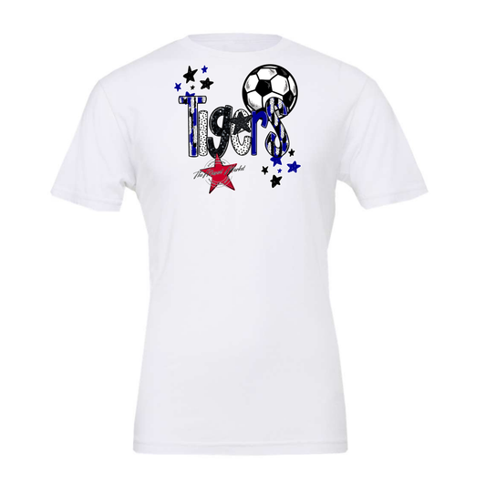 Tigers Soccer Scrape-Blue