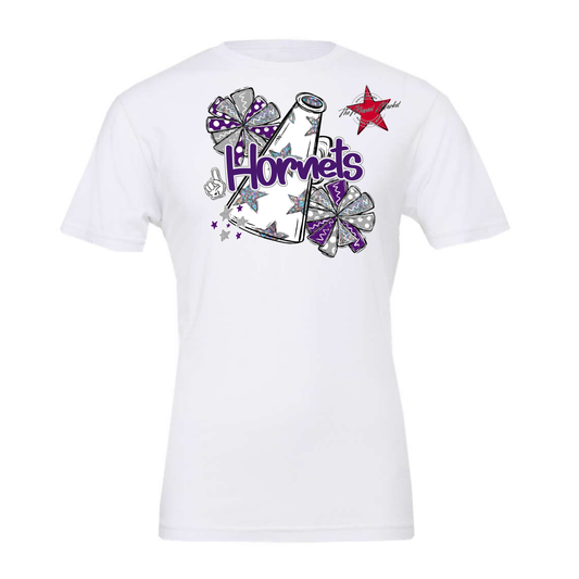 Hornets Alpha Megaphone Design-Purple-Grey
