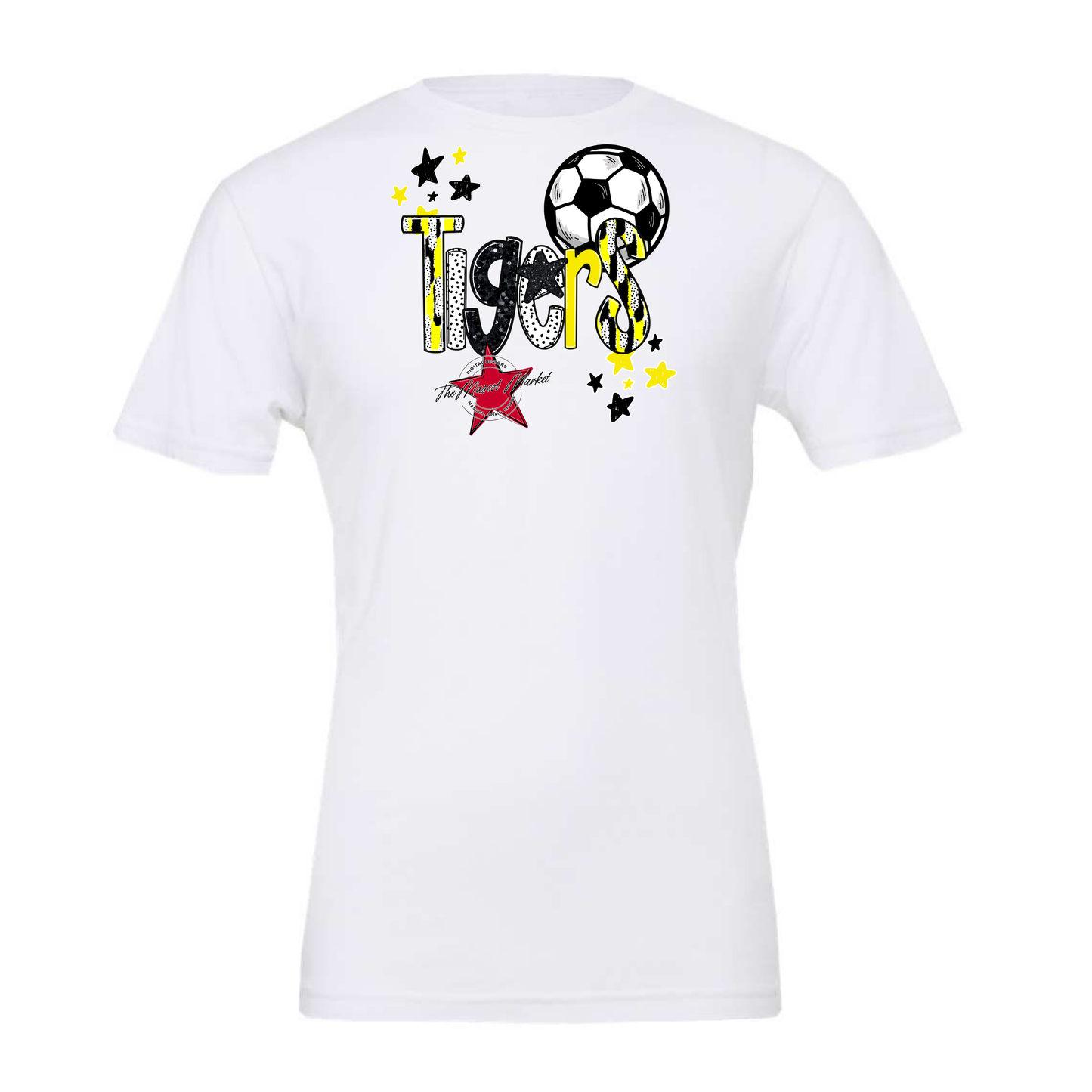 Tigers Soccer Scrape-Bright Yellow