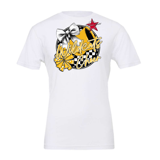 Wildcats Circle Cheer Design-Yellow