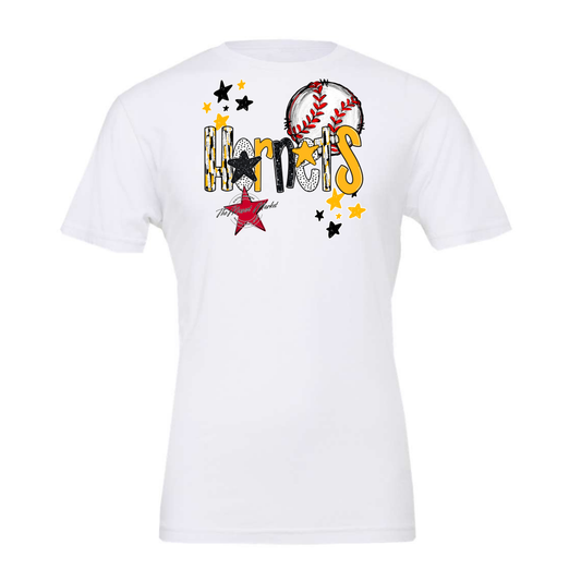 Hornets Baseball Scrape-Yellow