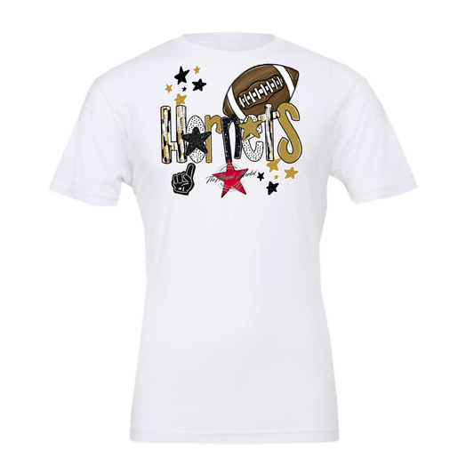 Hornets Football Scrape-Gold