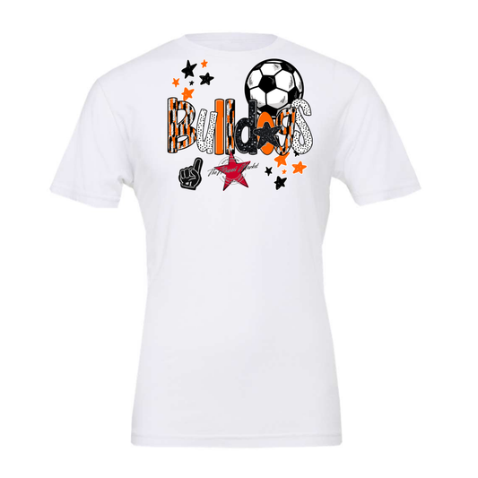 Bulldogs Soccer Scrape-Orange