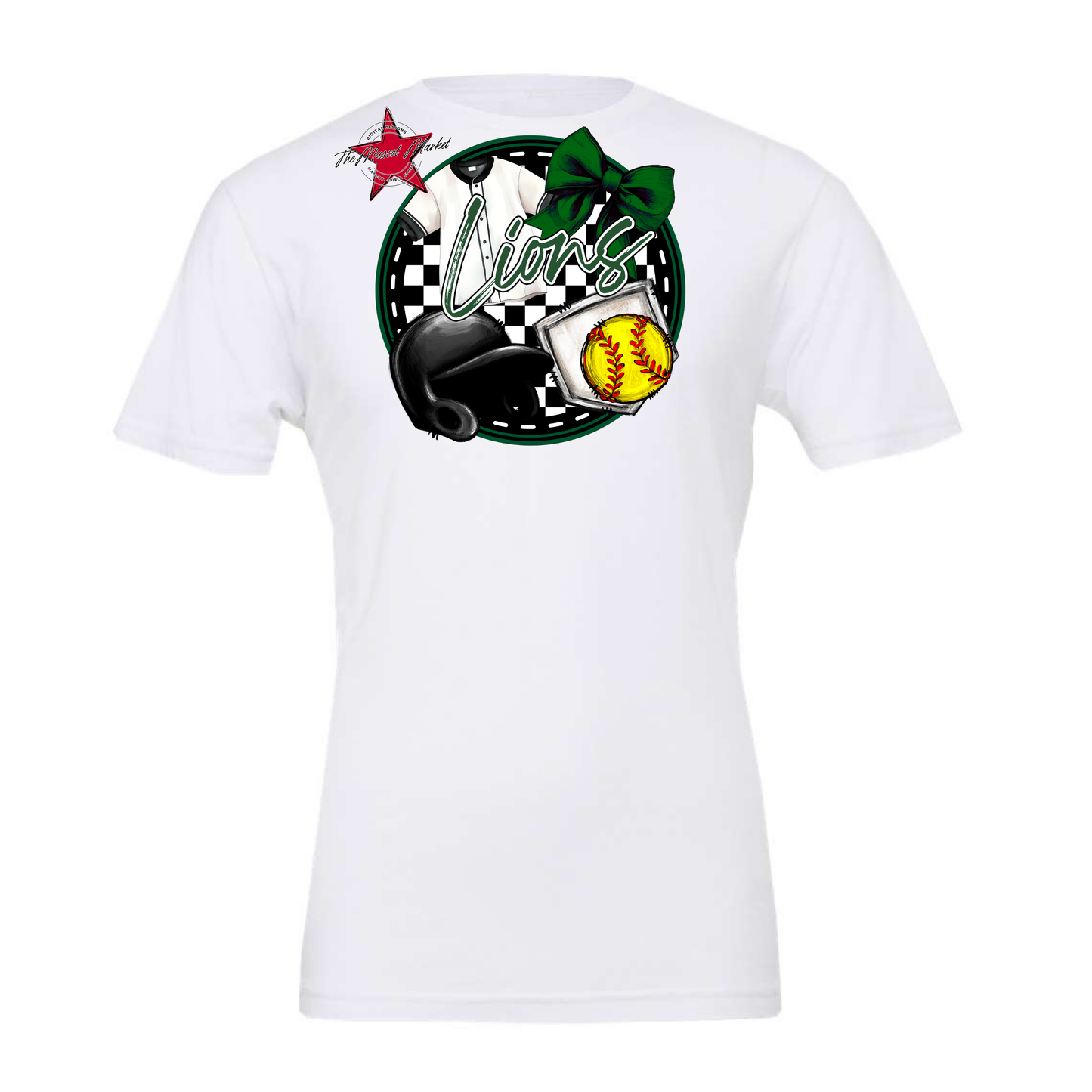 Lions Circle Softball Design-Green