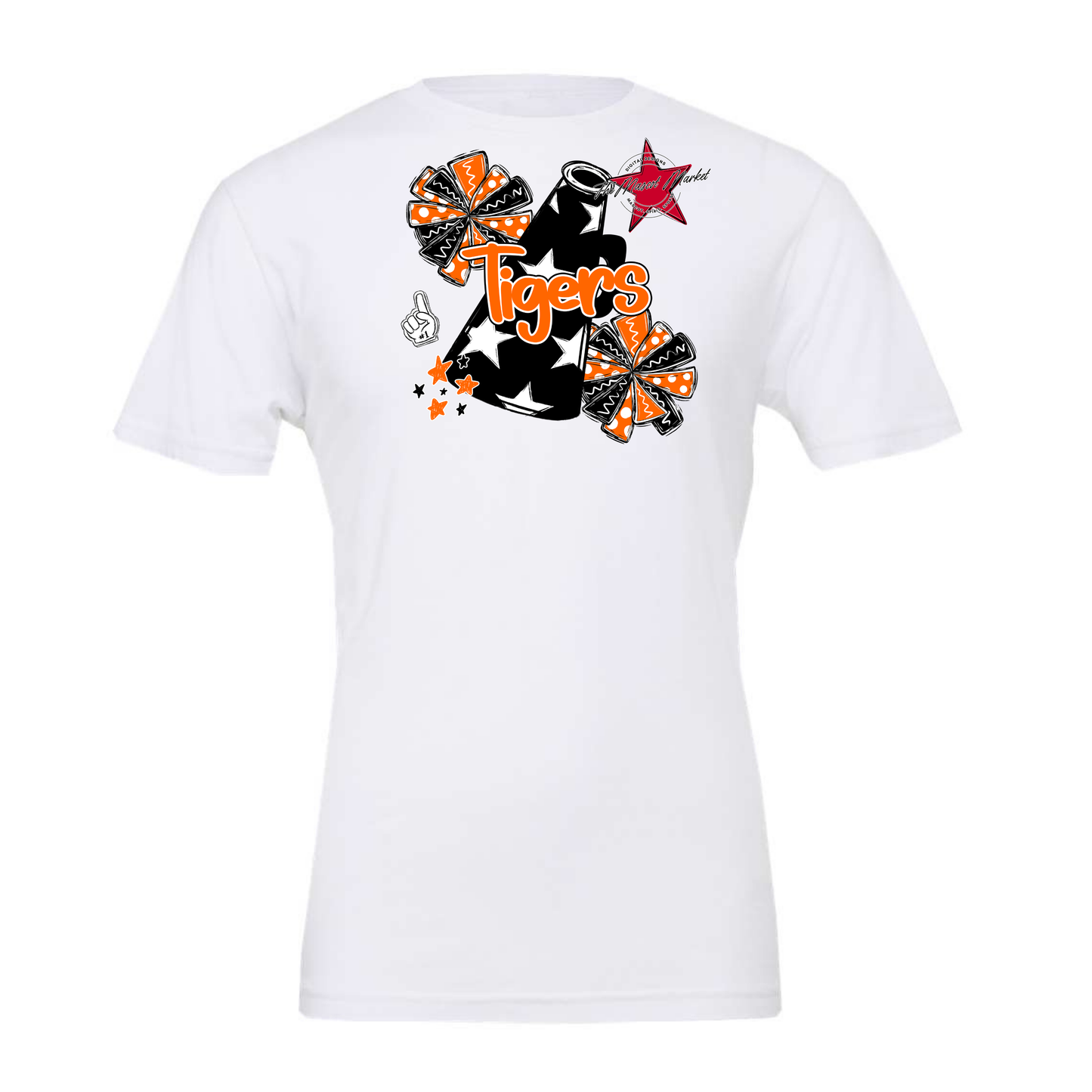 Tigers Alpha Megaphone Design-Orange