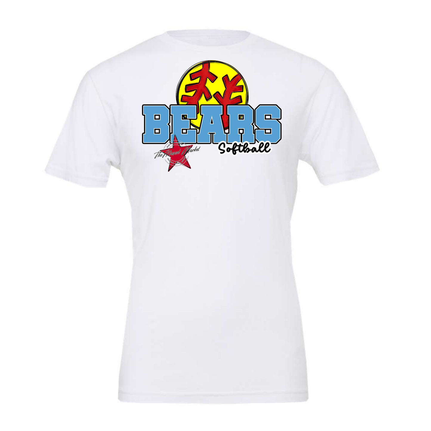 Bears Varsity Softball Design-Carolina Blue