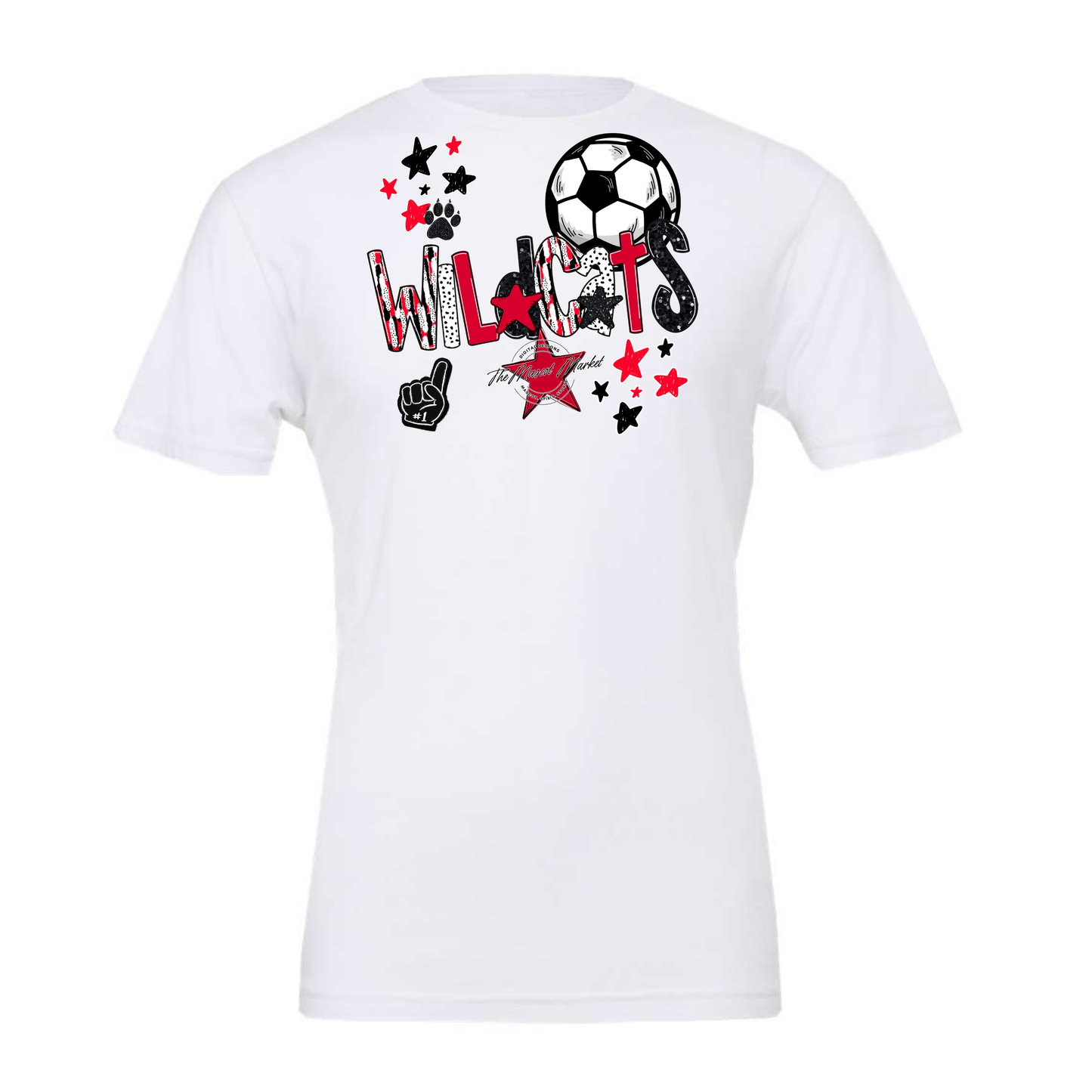 Wildcats Soccer Scrape-Red