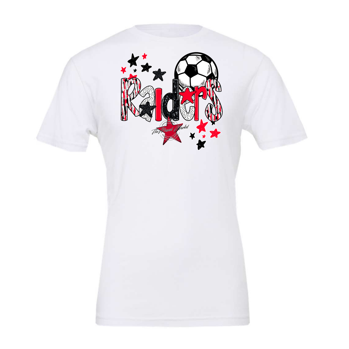 Raiders Soccer Scrape-Red
