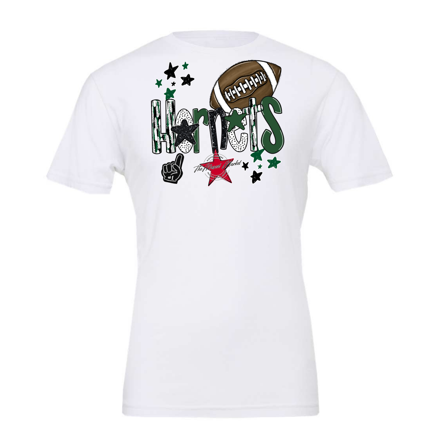 Hornets Football Scrape-Green