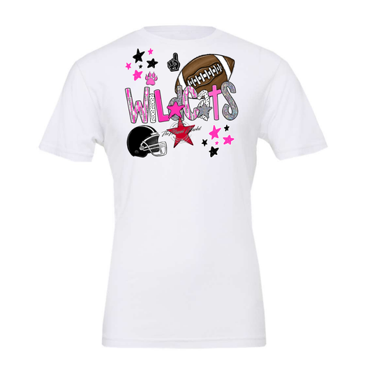 Wildcats Football Scrape-Pink