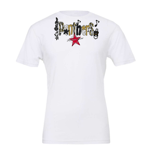 Panthers Band Scrape-Gold