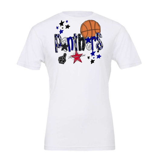 Panthers Basketball Scrape-Blue