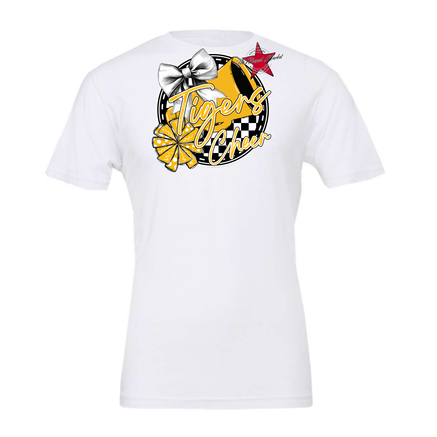Tigers Circle Cheer Design-Yellow