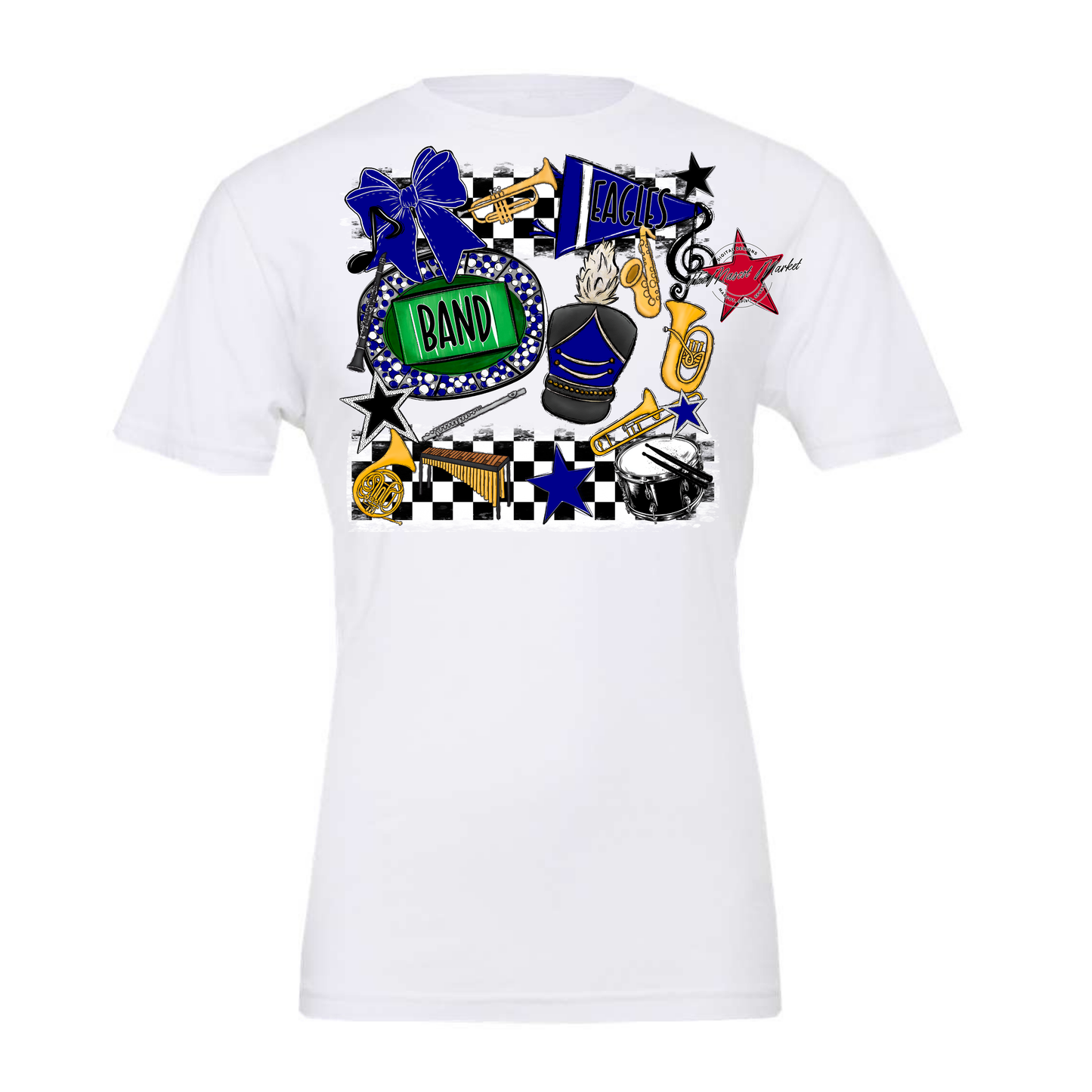 Eagles Band Checkers Design-Blue